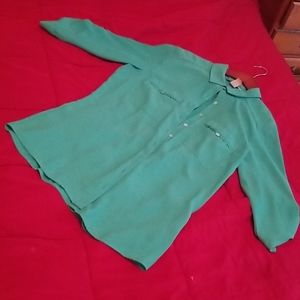 H&M green blouse 8